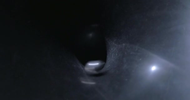球滚进涡洞 — 图库视频影像
