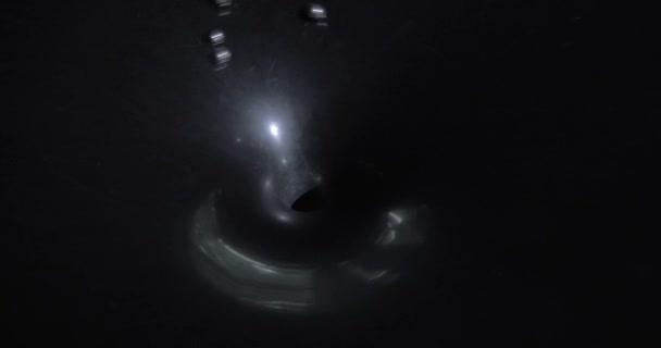 Black hole model in science centre — Stock Video