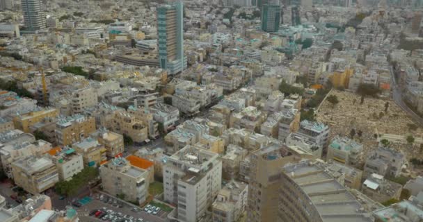 Denní panorama Tel Aviv, Izrael — Stock video