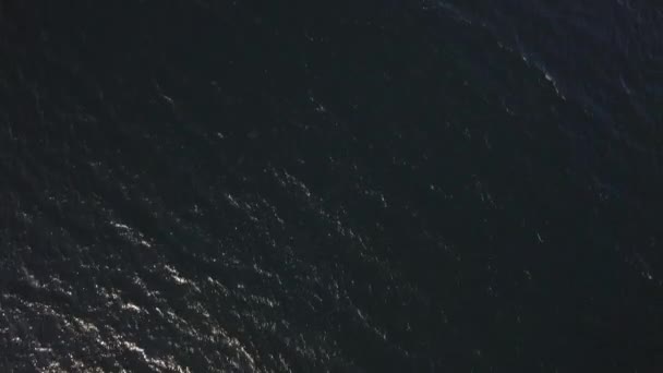 Aerial view of deep blue sea — Stock Video