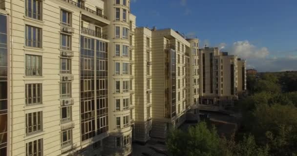 Vue aérienne d'un complexe résidentiel à Moscou, Russie — Video