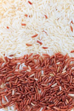 Yasemin Kahverengi Pirinç dokusu arka planı.