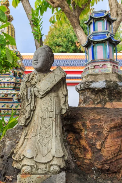 Çinli filozof heykel Wat Pho Bangkok.