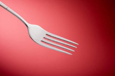 Kırmızı arka plan, yatay çatal