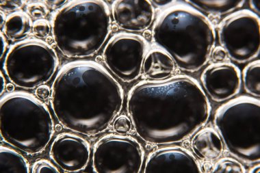 Kabarcıklar doku içinde yakın çekim