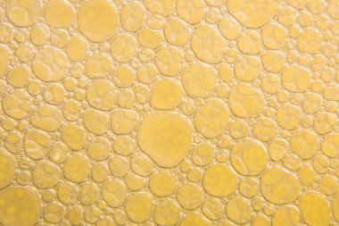 Sarı kabarcıkları yakın çekim