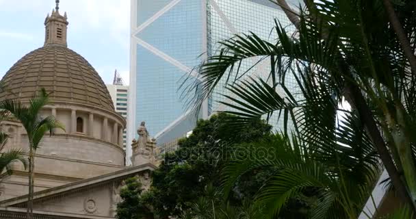 Budovy v Hong Kong střední — Stock video