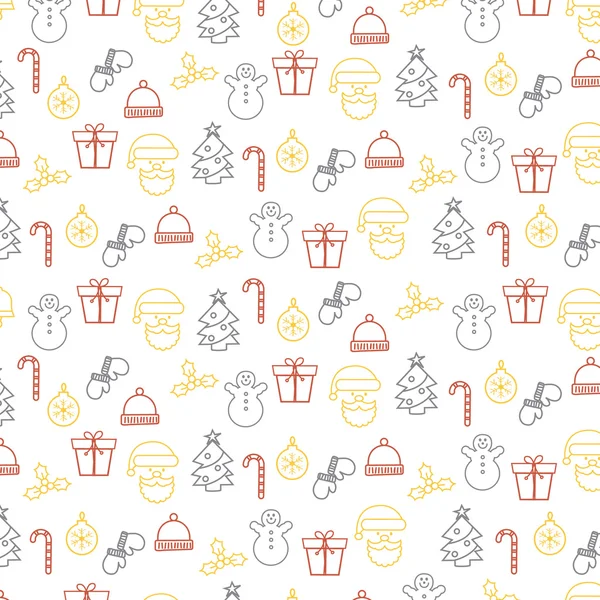 Elementos navideños fondo — Vector de stock