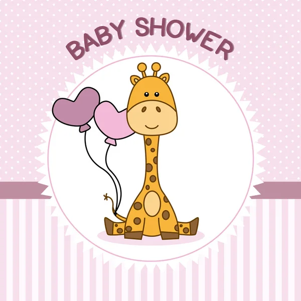 Baby Shower Mädchen — Stockvektor
