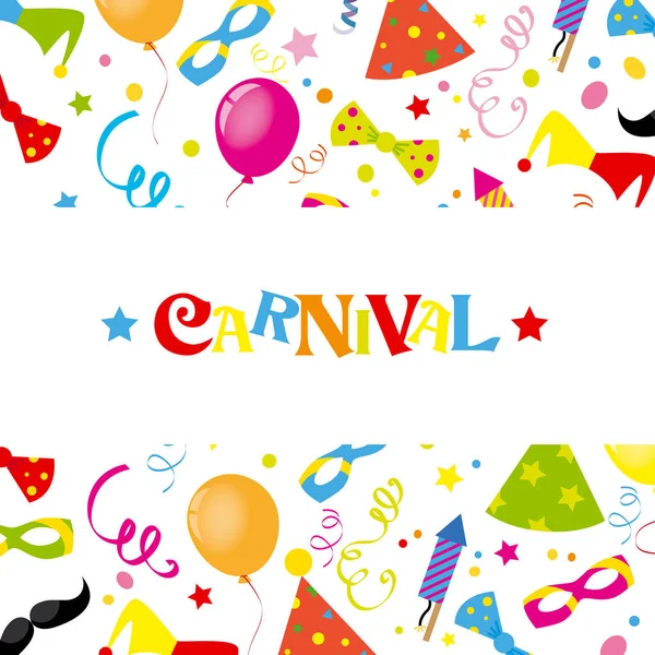 Bonne carte de carnaval — Image vectorielle