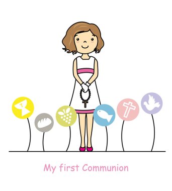 benim ilk Komünyon kız