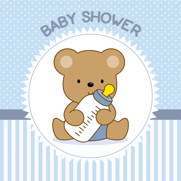 Baby shower boy — Stock Vector
