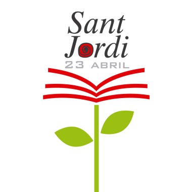 Sant Jordi kartı.