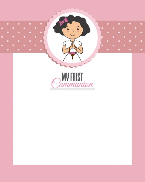 My first communion — Stock Vector