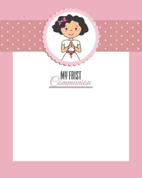 Ma première communion — Image vectorielle