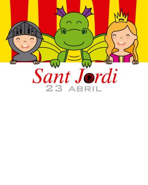 Sant Jordi kartı.