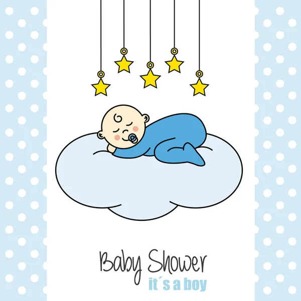 Baby shower kort — Stock vektor