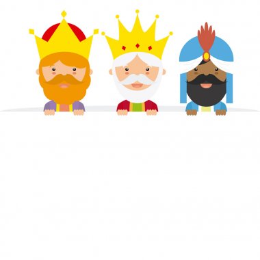 The three kings of orient clipart