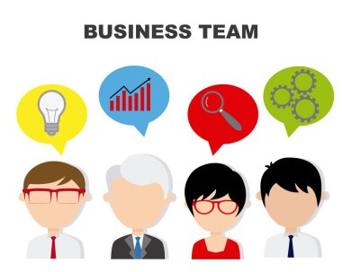Takım içinde çalışma iş adamı