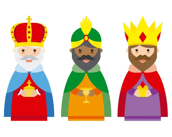 Los Reyes Magos — Vector de stock