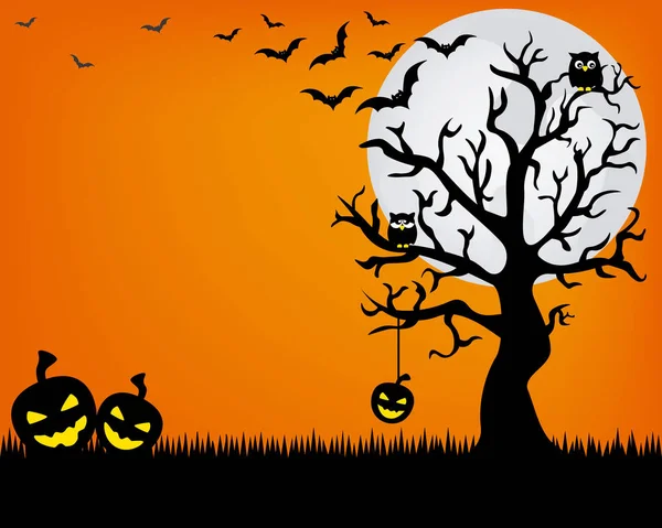 Χαρούμενη κάρτα Halloween — Διανυσματικό Αρχείο