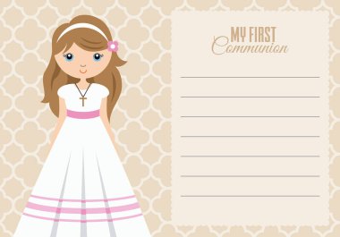 benim ilk Komünyon kız