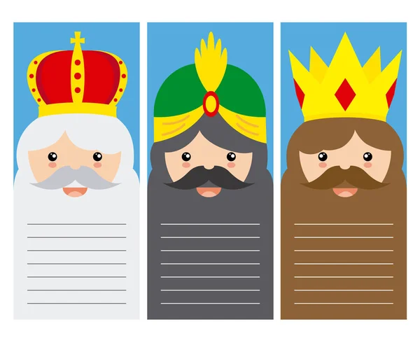 Три короля Востока — стоковый вектор