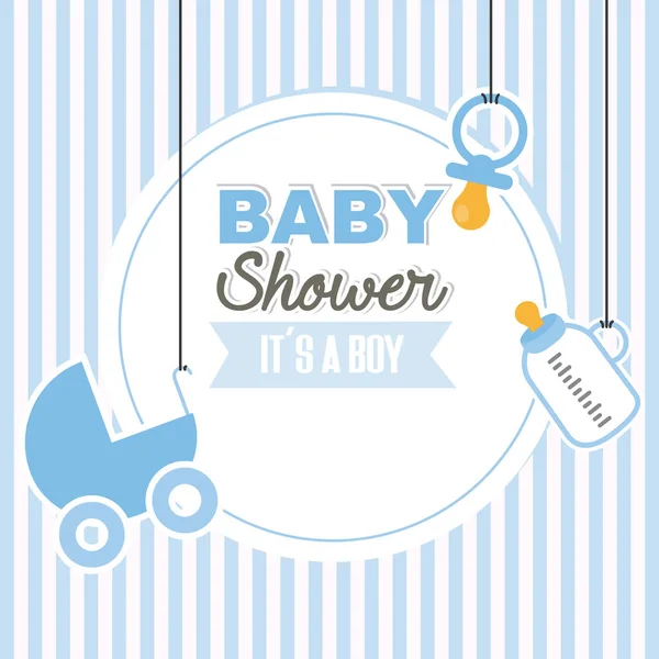Bebek Duşu Çocuğu — Stok Vektör