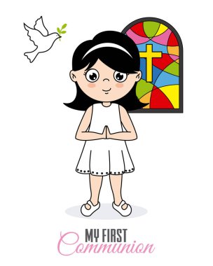 benim ilk cemaat. Kilisede dua kız