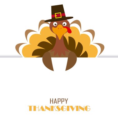 Şükran Günü tebrik kartı. Metin çerçeveli Türkiye