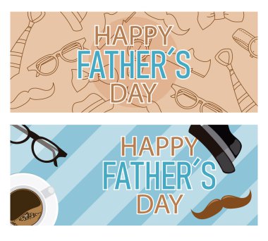Two father's day baners