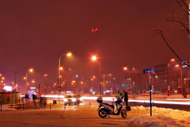 soyut şehir ışıkları.