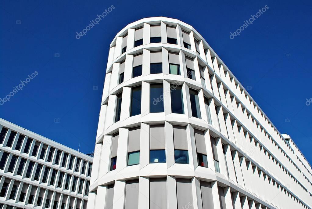 Modern building. Modern office building with facade of glass