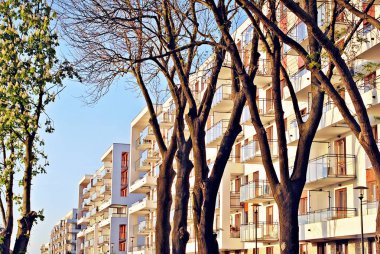 Modern apartmanlar dış