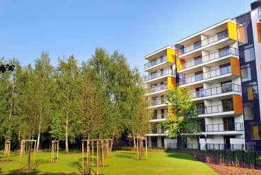 Modern apartmanlar dış