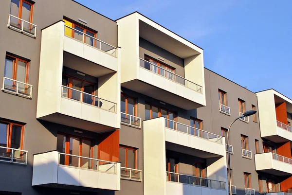 Modern apartment buildings exteriors — Stock Photo, Image