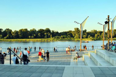 Vistulan Boulevards nehir Vistula Batı tarafında