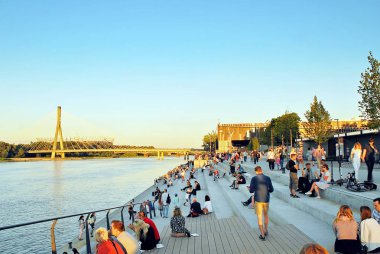 Vistulan Boulevards nehir Vistula Batı tarafında