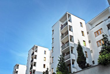 Modern apartmanın dış