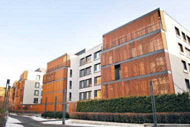 Modern apartmanlar dış