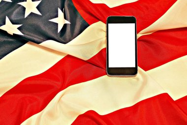 Akıllı telefon ve bize bayrak.