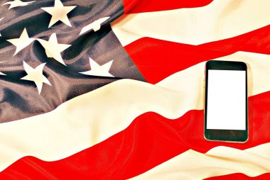 Akıllı telefon ve bize bayrak.