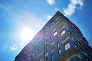 Modern, lüks apartman binası..