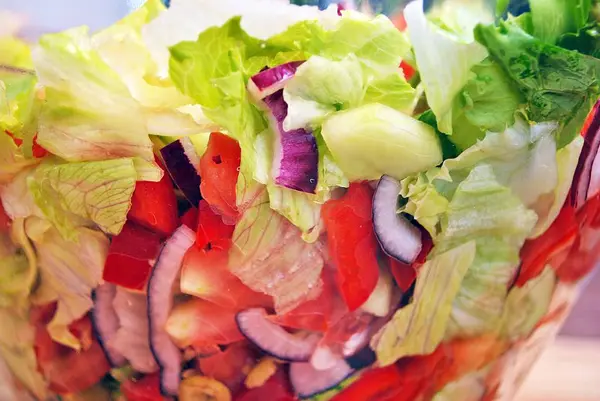 Primo piano dell'insalata greca — Foto Stock