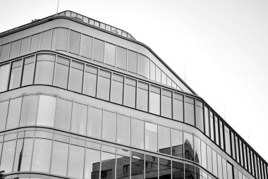 Modern iş ofis binası dış. Siyah ve beyaz