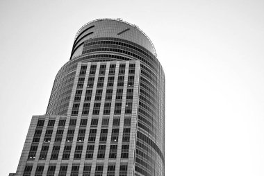 Modern iş ofis binası dış. Siyah ve beyaz