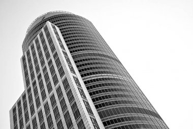 Modern iş ofis binası dış. Siyah ve beyaz