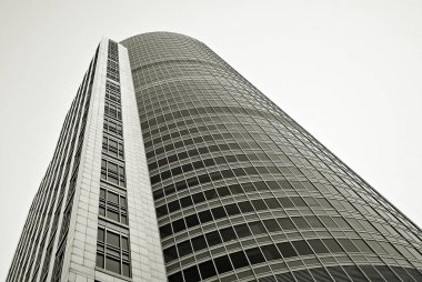 Modern iş ofis binası dış. Siyah ve beyaz