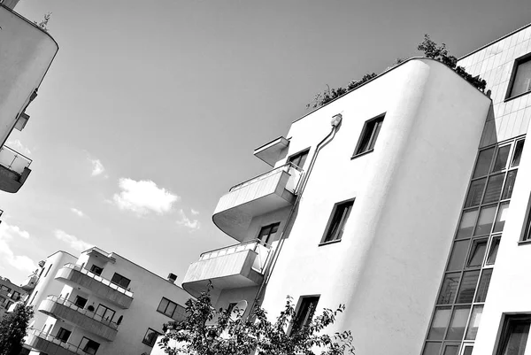 Modern, lüks apartman. Siyah ve beyaz