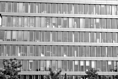 Modern, lüks apartman. Siyah ve beyaz